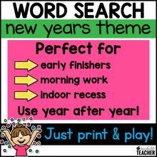 New Years Word Search