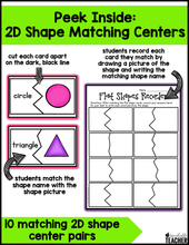 Shapes and Solids Matching Centers