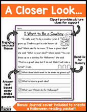 Halloween Reading Comprehension
