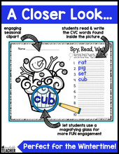 I Spy CVC Words - Winter Edition
