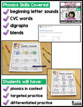 Easter Phonics Bundle- NO PREP