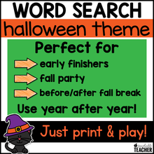 Halloween Word Search