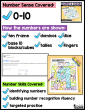 Count and Color - Number Sense Activities 0-10