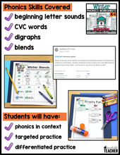 Winter Phonics Bundle- NO PREP