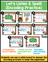 Digital Phonics Trigraph Words Google Slides for Decoding and Encoding