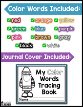 Color Words Trace and Draw