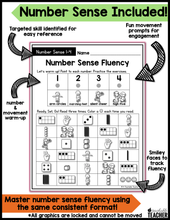 Move and Master Fluency Tables - Numbers Edition