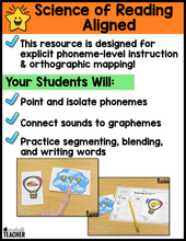 Phonemic Awareness Games Blending & Segmenting Mats - The BUNDLE