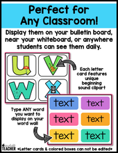 EDITABLE Word Wall