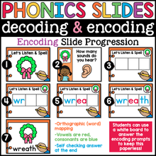 Digital Phonics Silent Letter Words Google Slides for Decoding and Encoding SOR