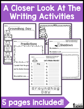 Groundhog Day Printable Book and Writing Activities