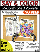 Say and Color - R-Controlled Vowels