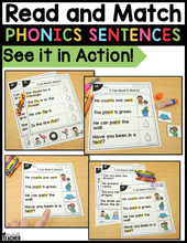 Read and Match Phonics Sentences - Blends