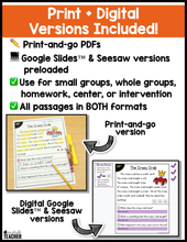 All-in-One Reading Passages - Blends and Digraphs