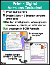 All-in-One Reading Passages- Hard and Soft C and G Set #2