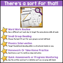 Long Vowel Teams Word Sorts | Phonics & Vowel Pattern Intervention for K-2