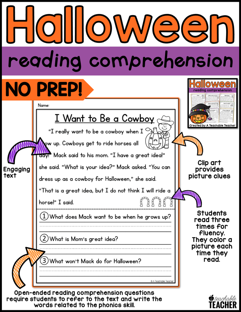 Halloween Reading Comprehension – A Teachable Teacher halloween-reading-comprehension-a-teachable-teacher