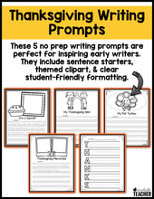 Thanksgiving Writing Activities