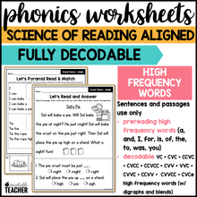 Long Vowel Teams - IE/IGH Phonics Worksheets - The Science of Reading