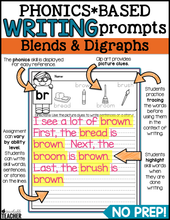 Phonics Based Writing - Blends and Digraphs