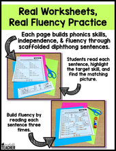 Decodable Sentence Pyramids- Diphthong Words