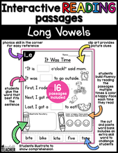 Interactive Reading Passages - Long Vowels