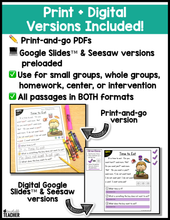 All-in-One Reading Passages - Short Vowel Word Families