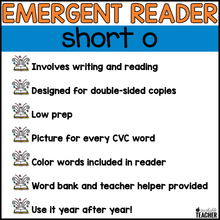 Short O Interactive Emergent Reader