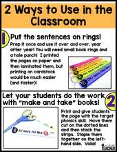 Phonics Based Fluency Sentences - Long Vowels