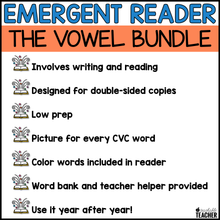 Short Vowel Interactive Emergent Readers - The BUNDLE