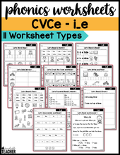 CVCe - i_e Phonics Worksheets - The Science of Reading