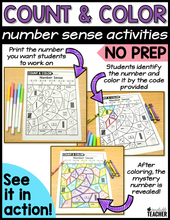 Count and Color - Number Sense Activities 0-10