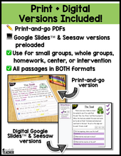 All-in-One Reading Passages - Long Vowels