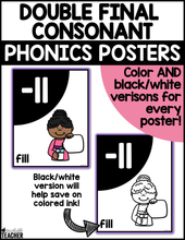 Double Final Consonant Phonics Posters