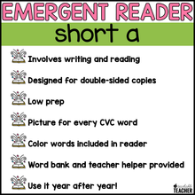 Short A Interactive Emergent Reader