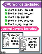 CVC Words Trace and Draw