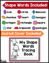 Shape Words Trace and Draw