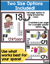 Number Posters 0-20