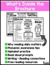 Editable Brochure for Helping Your Child Learn to Read