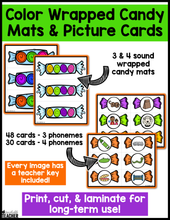Halloween/October Candy Themed Phonemic Awareness Activities: Segmenting & Blending Sounds