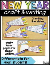 New Years Craft and Writing Activity
