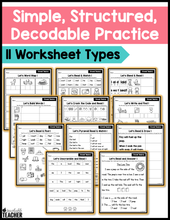 Long Vowel Team Words Phonics Worksheets - The Science of Reading