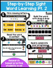 Digital High Frequency Word Lessons- SET #2