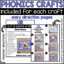 R-Controlled Vowels Phonics Crafts