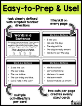 Phonemic Awareness Teacher Task Cards