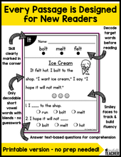 My Very First Phonics Passages - Blends and Sight Words