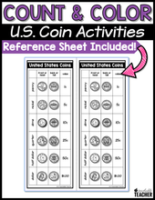 Count and Color - U.S. Coin Activities