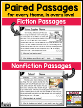 August Guided Reading Passages - Levels F-I