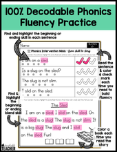 Blends - Words with Blends Worksheets Reading Intervention