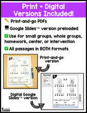 Level B Reading Comprehension Passages and Questions